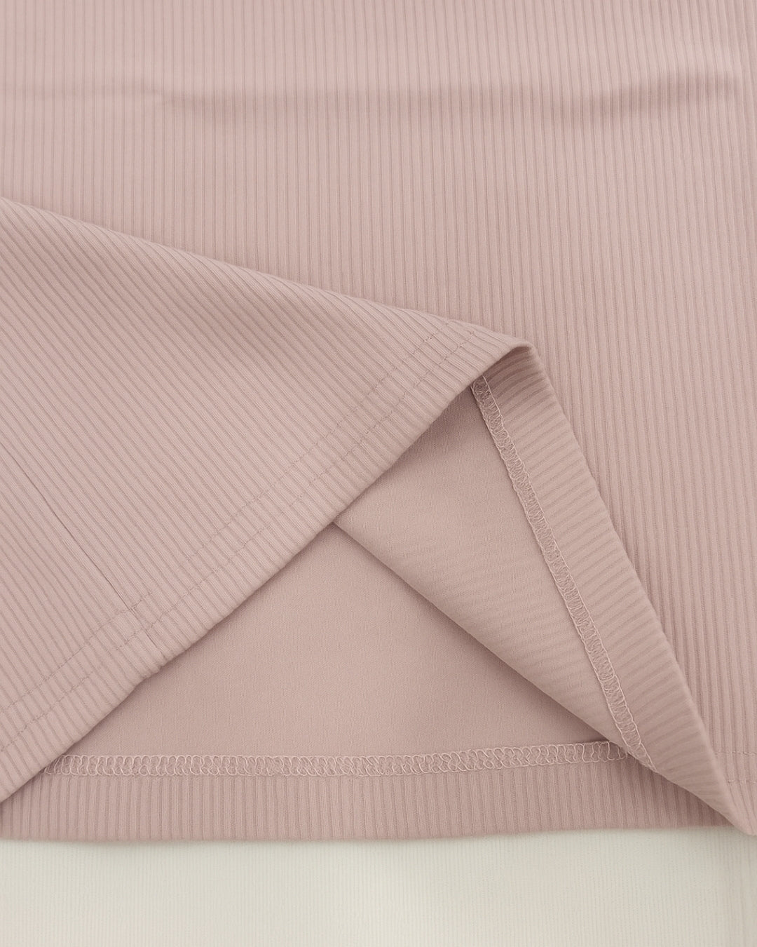 Beige Premium Cotton Half Sleeves Solid Co-ord Set for Girls