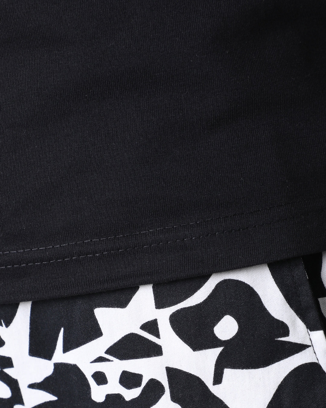 Black Premium Cotton Solid T-Shirt for Women