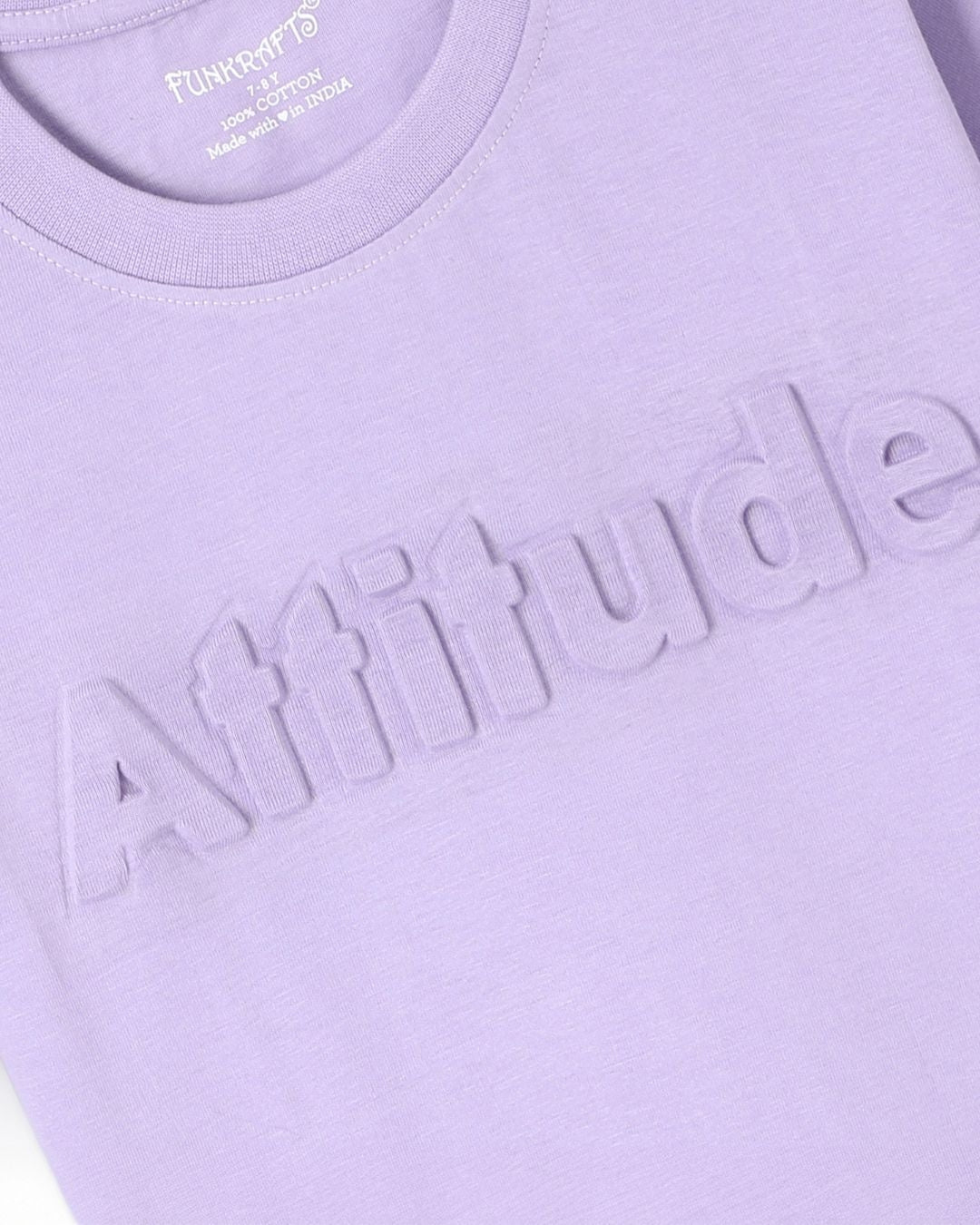 Typographic Printed Premium Cotton Half Sleeves Purple T-Shirt with Black Shorts for Boys