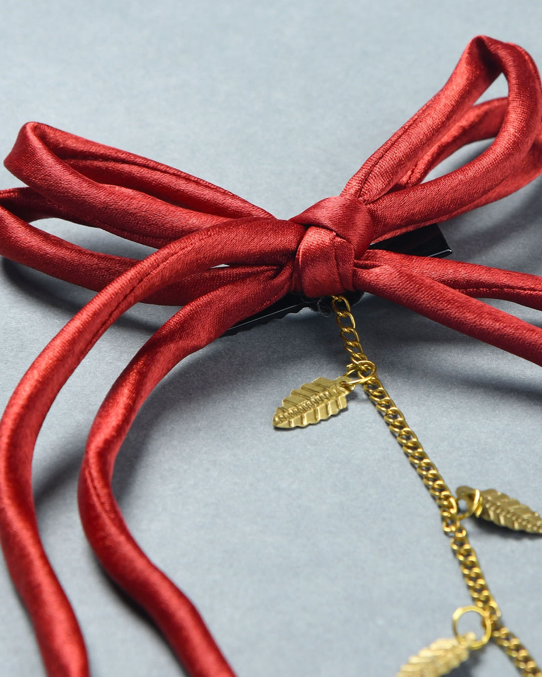 Funkrafts Ethnic Bow Hairclip - Maroon