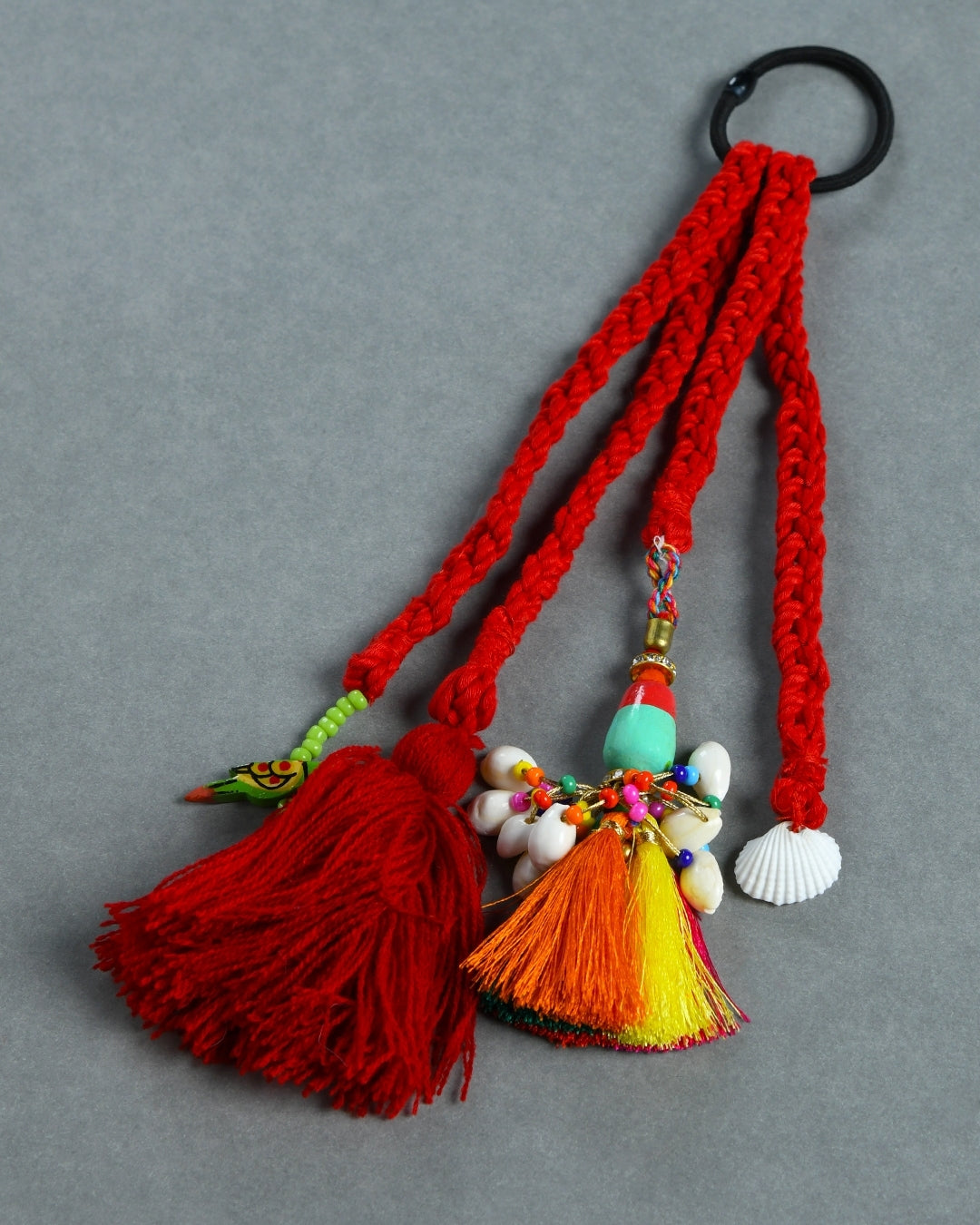 Red Boho Hair Tie for Girls