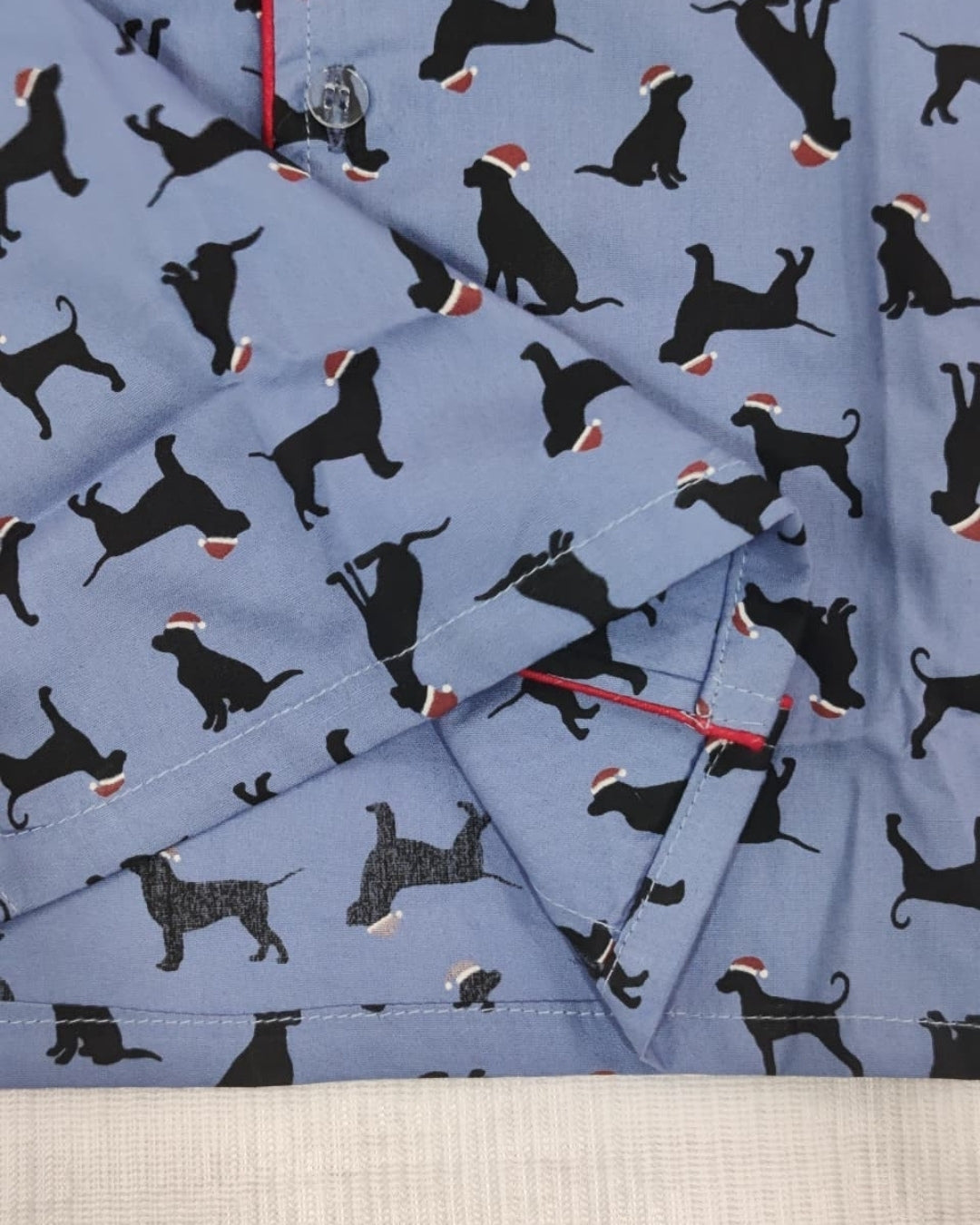 Blue Premium Cotton Puppy Printed Nightsuit for Girls