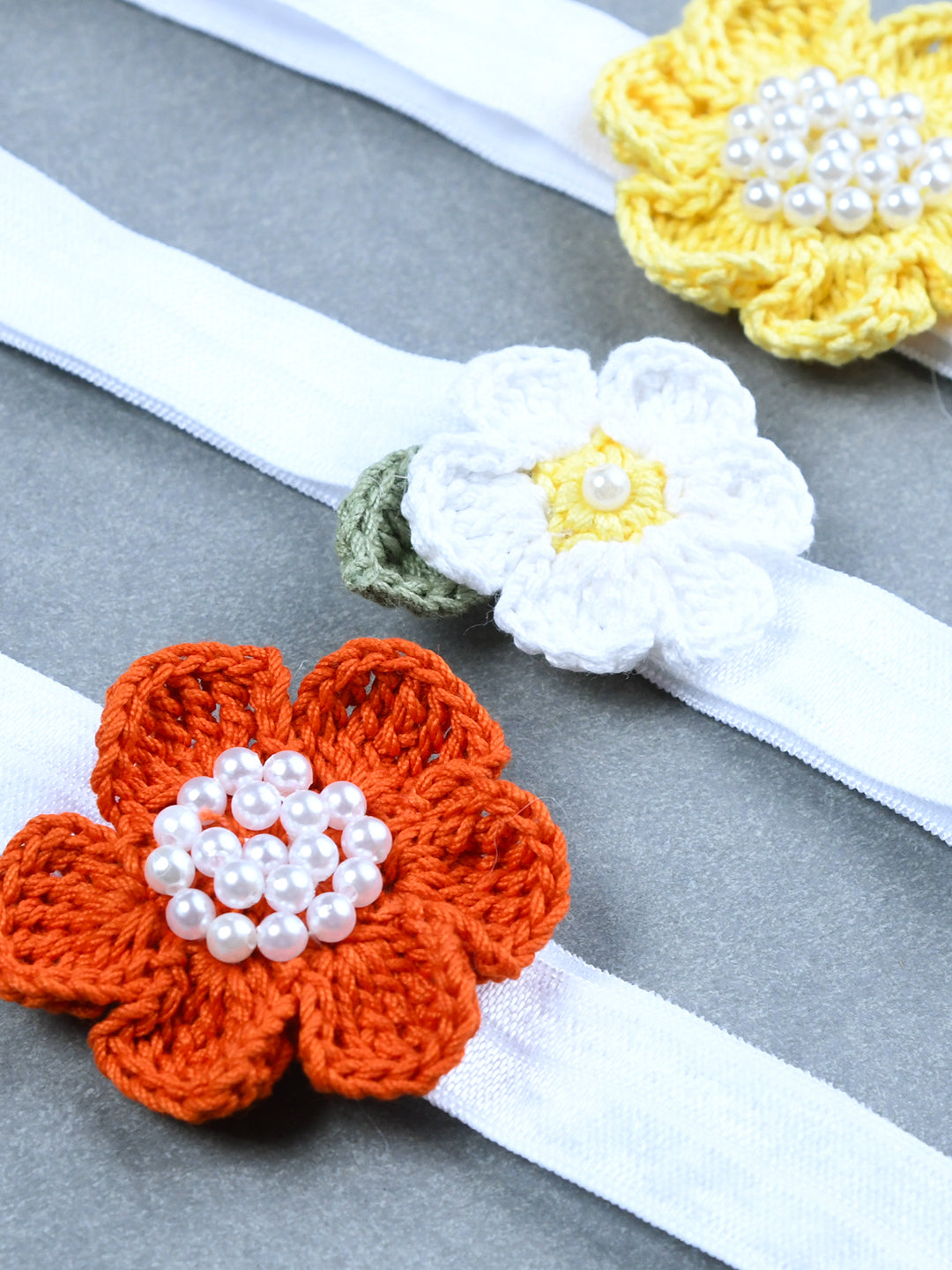 Pack Of 3 Floral Headbands - Multicolor
