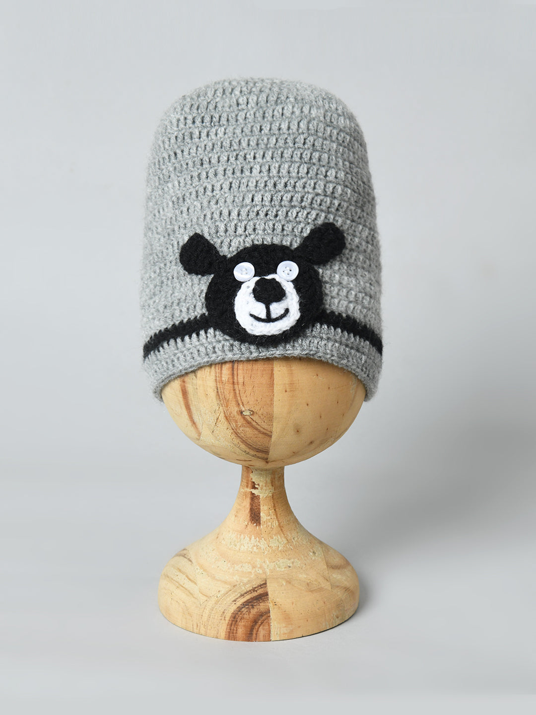Grey Handmade Woollen Cap for Boys – FunKrafts Shop