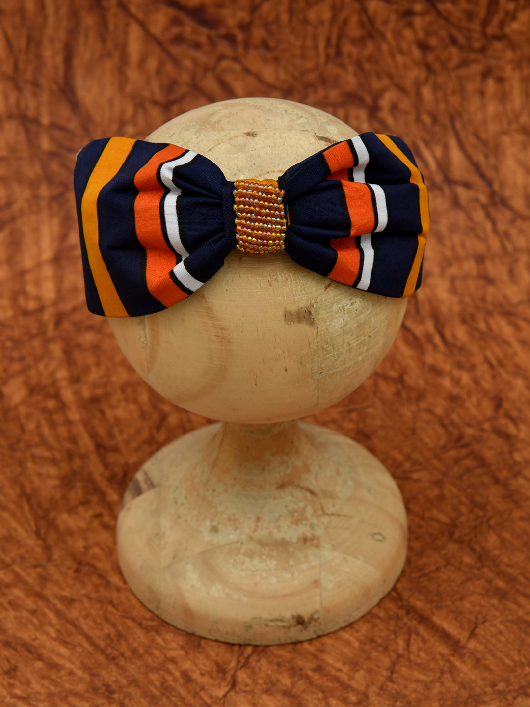 Multicolor Embroidered Knotted Hairband for Girls