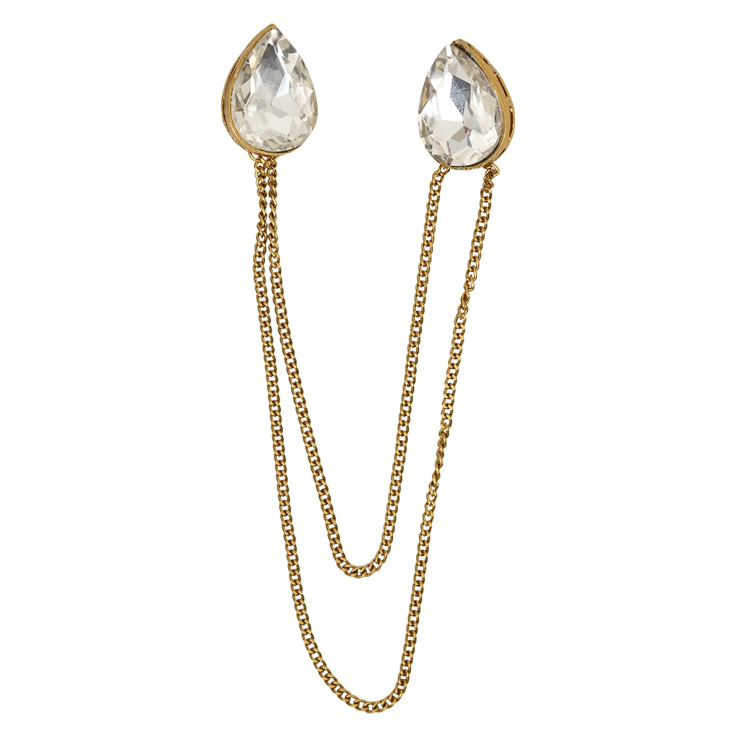 Golden Kundan Broach for Girls