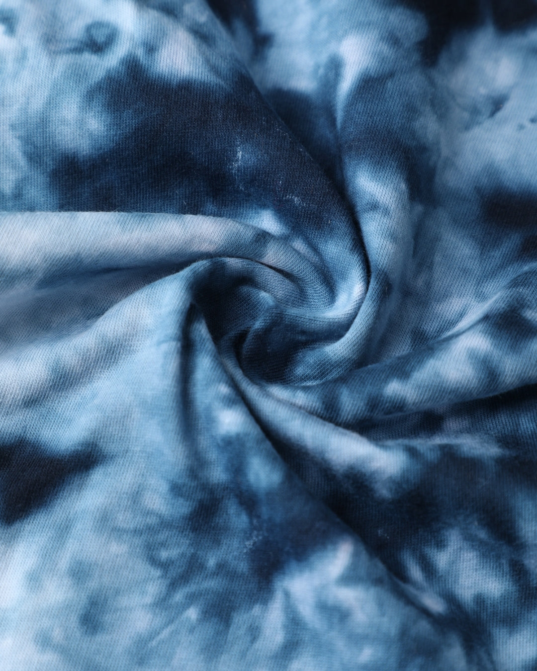 Blue Tie & Dye Printed Premium Cotton Half Sleeves T-Shirt for Boys