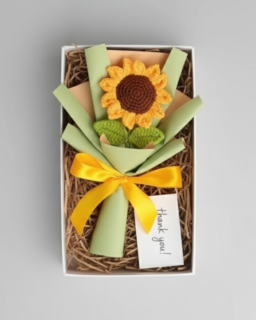 Handmade Crochet Sunflower Bouquet