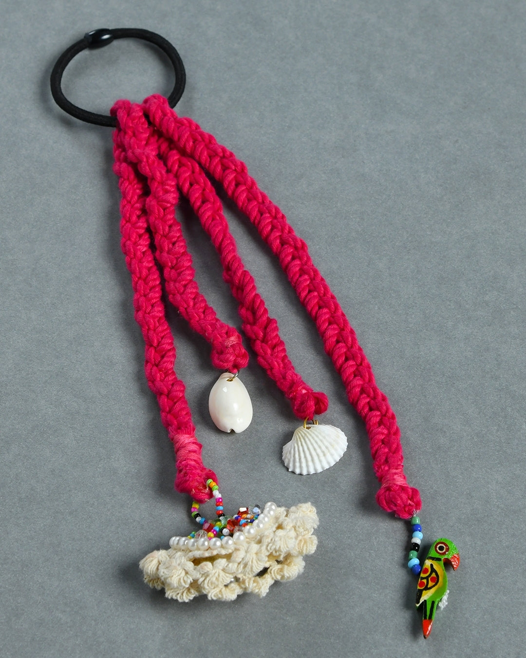Pink Boho Hair Tie for Girls