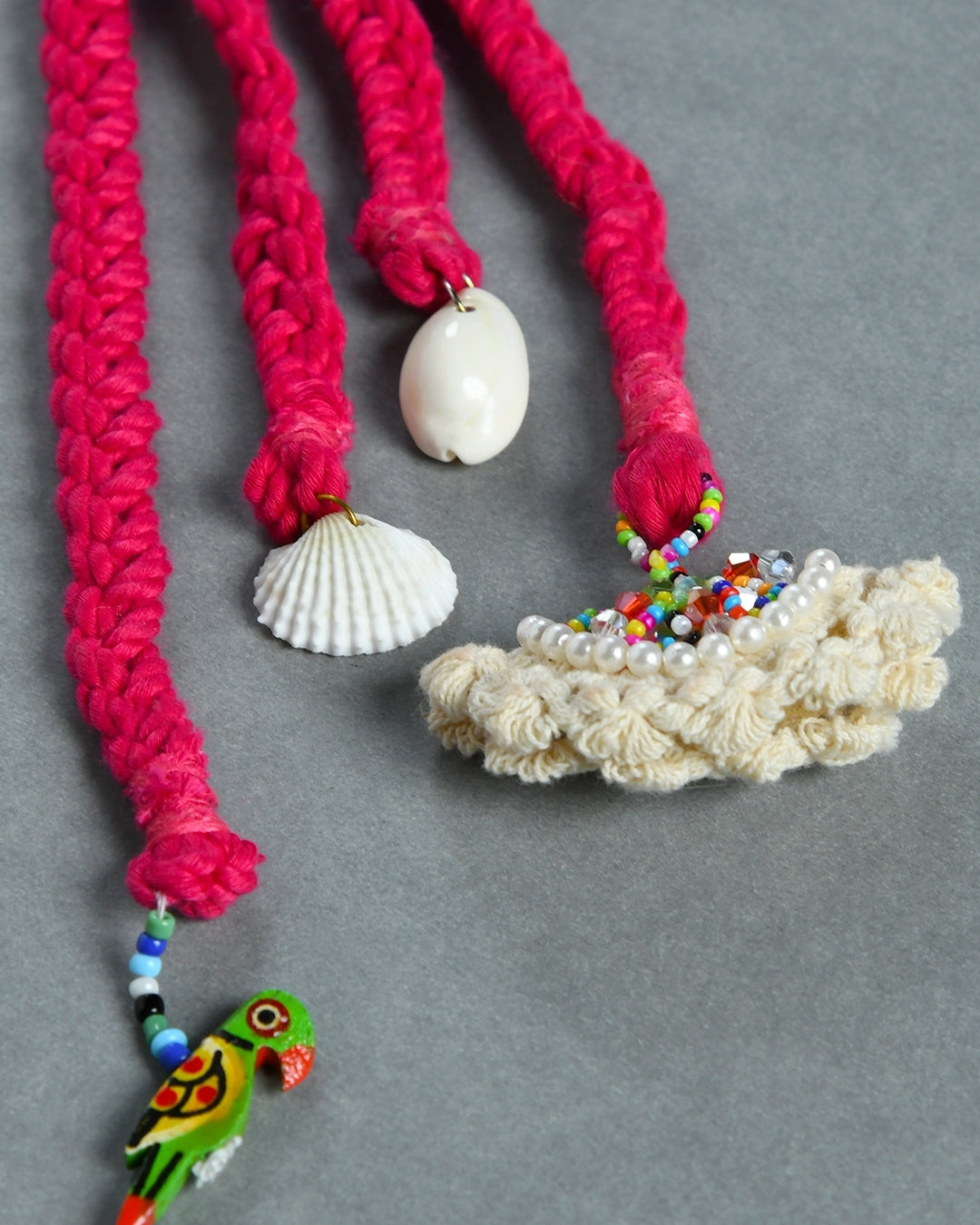Pink Boho Hair Tie for Girls
