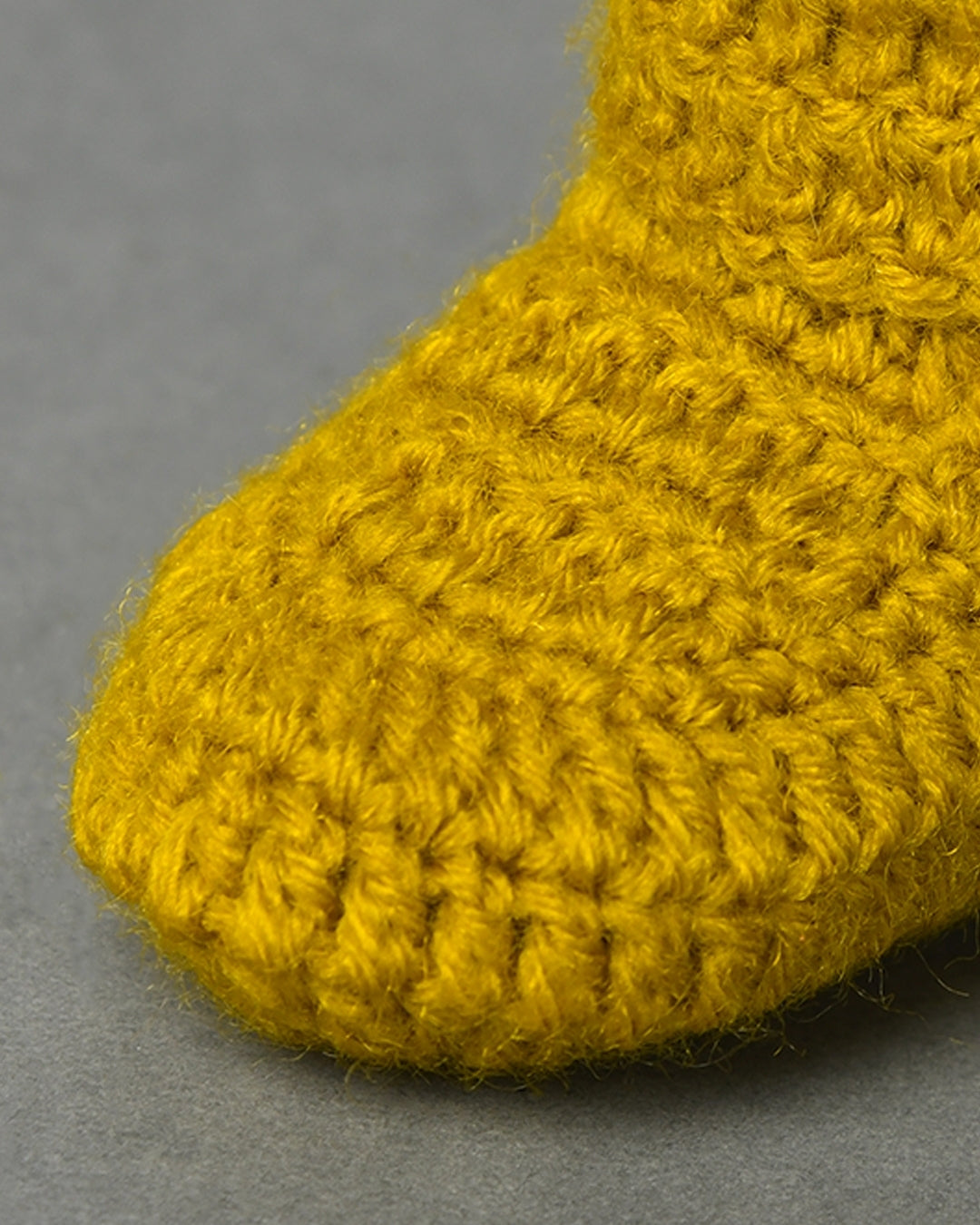 Mustard Handmade Baby Booties for Kids