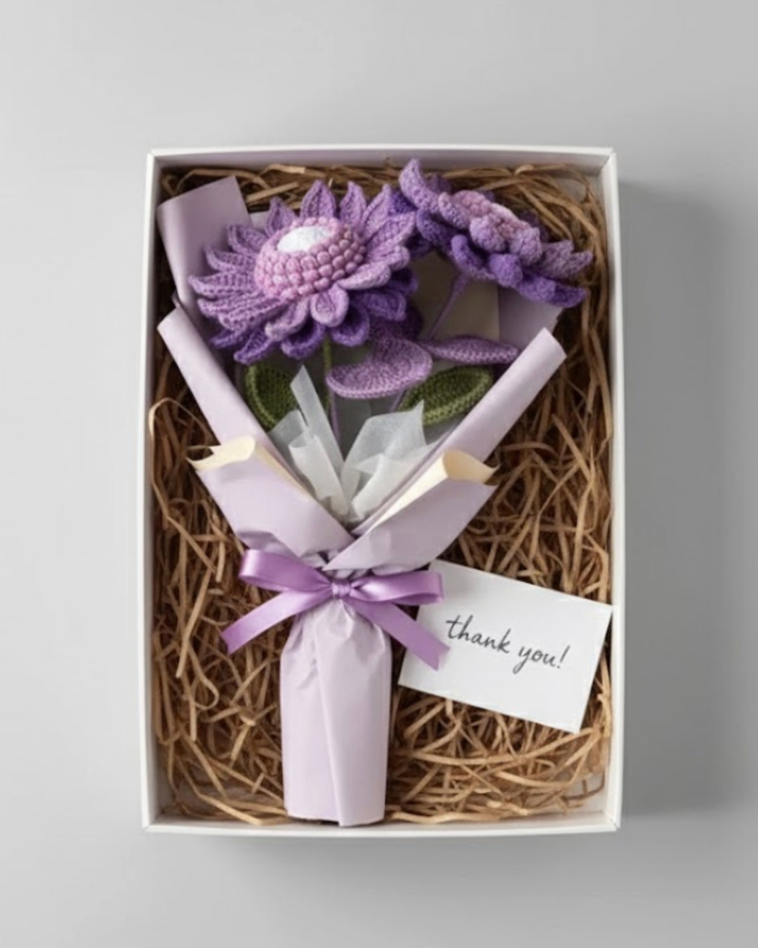 Handmade Purple Crochet Flower