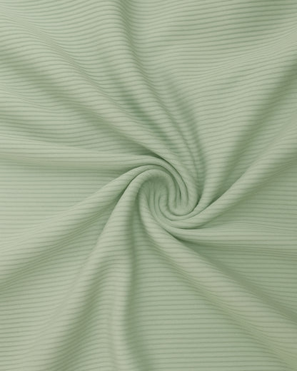 Green Premium Cotton Half Sleeves Solid Co-ord Set for Girls