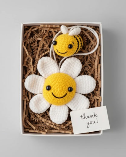 Handmade Crochet Honey Bee Curtain Tie