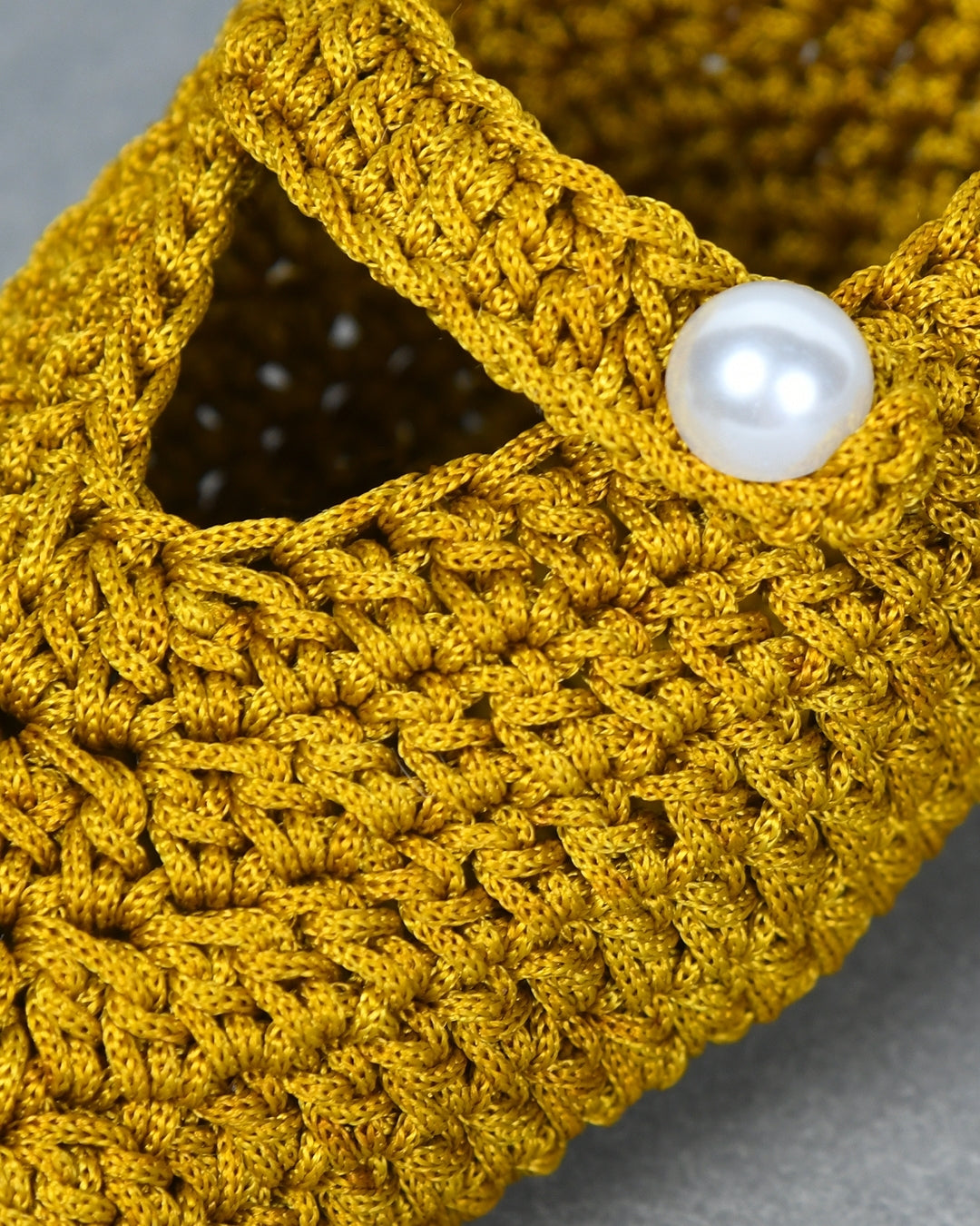 Mustard Handmade Crochet Baby Booties