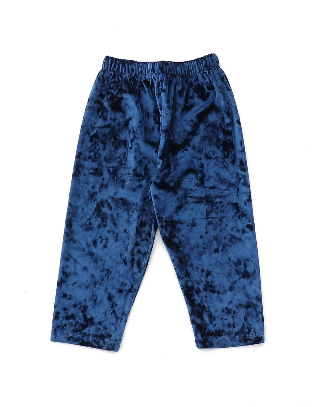 Blue Velvet Full Length Solid Color Pajama