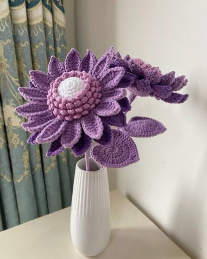 Handmade Purple Crochet Flower