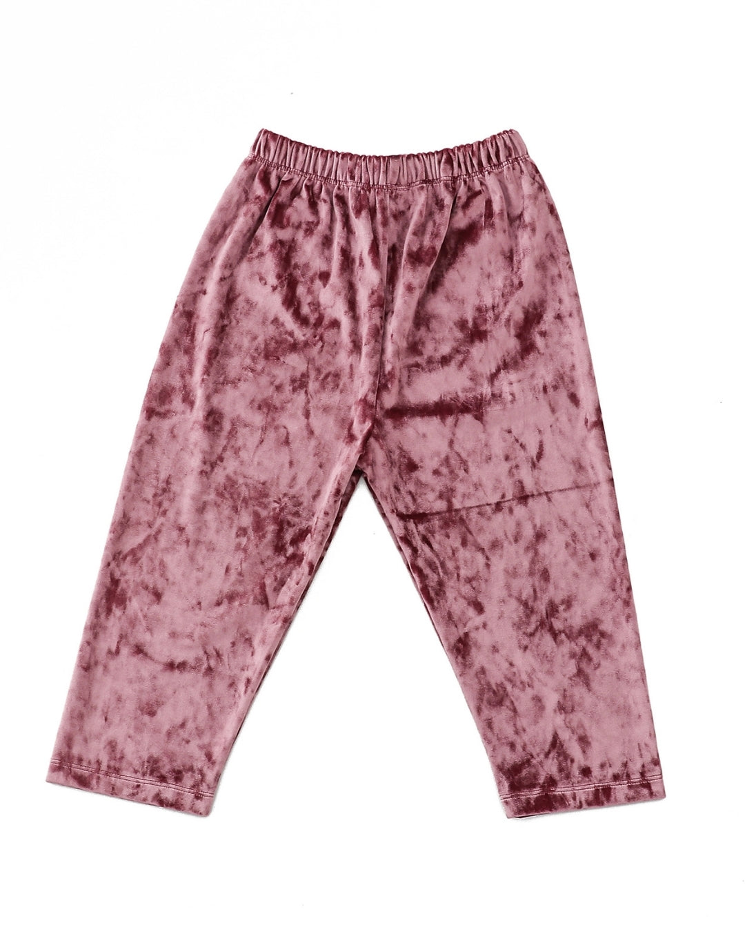 Pink Velvet Full Length Solid Color Pajama