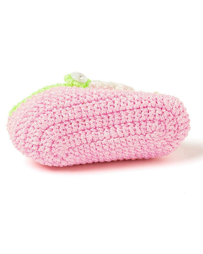 Pink Crochet Baby Booties for Girls