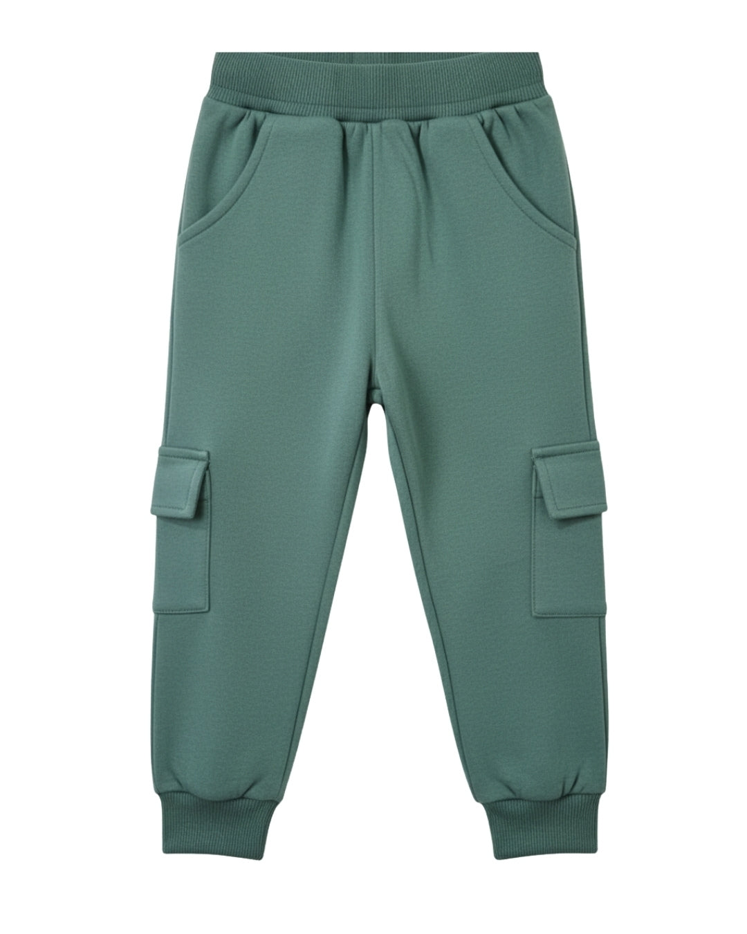 Graphic Printed Premium Cotton Half Sleeves Blue T-Shirt with Green Jogger for Boys