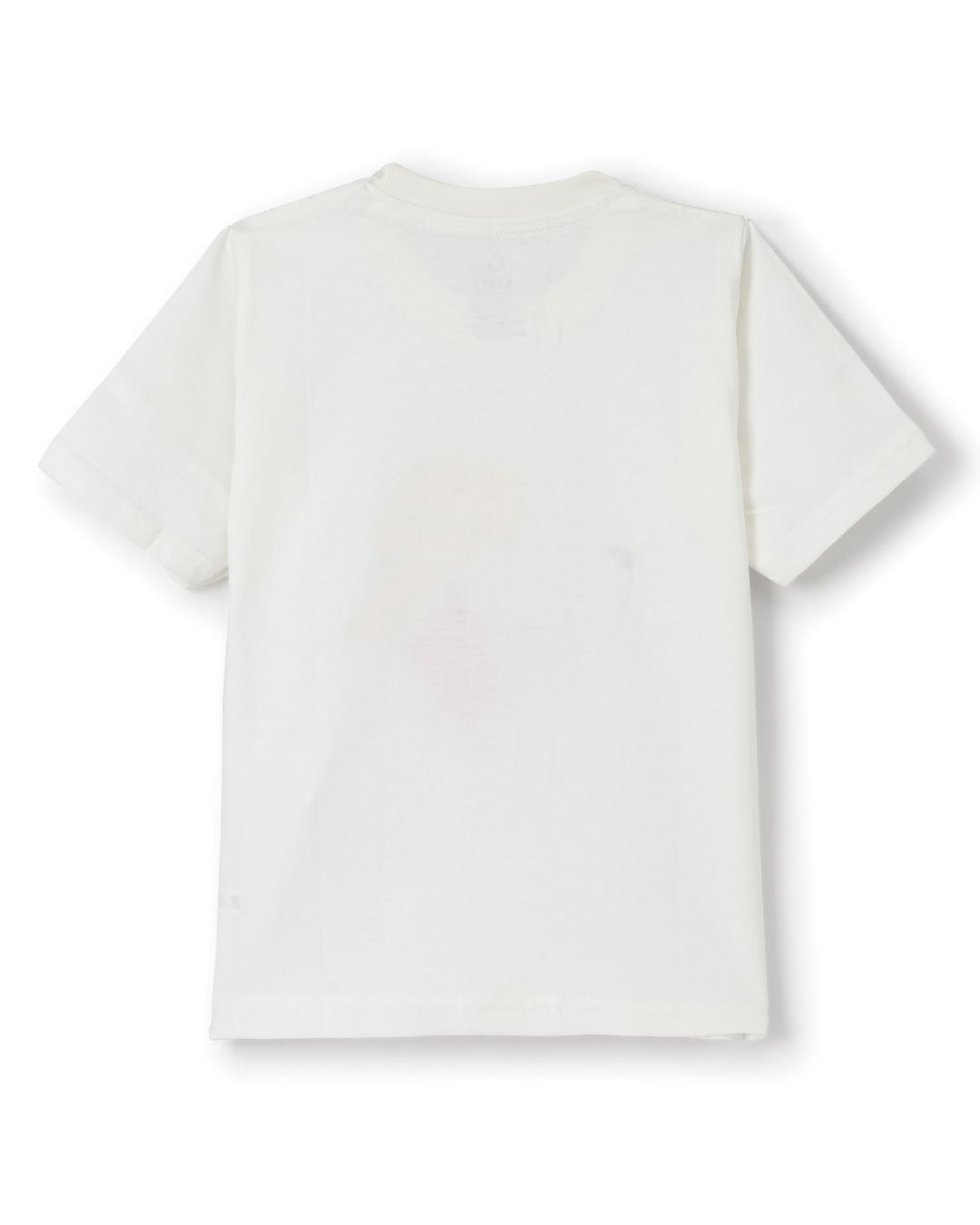 Puppy Printed Premium Cotton Half Sleeves White T-Shirt with Navy Blue Jogger for Boys