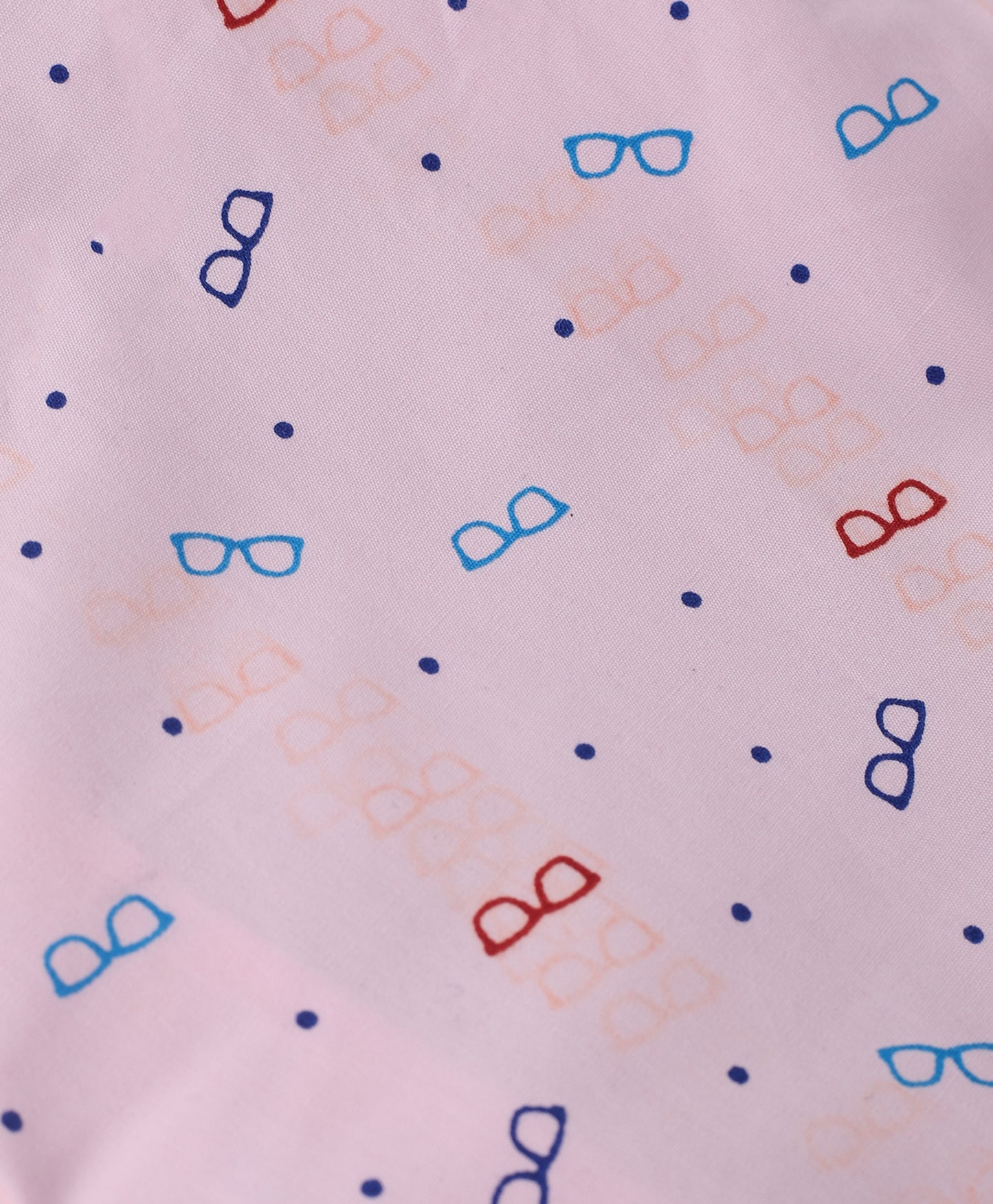 Pink Spectacles Printed Girls Nightwear