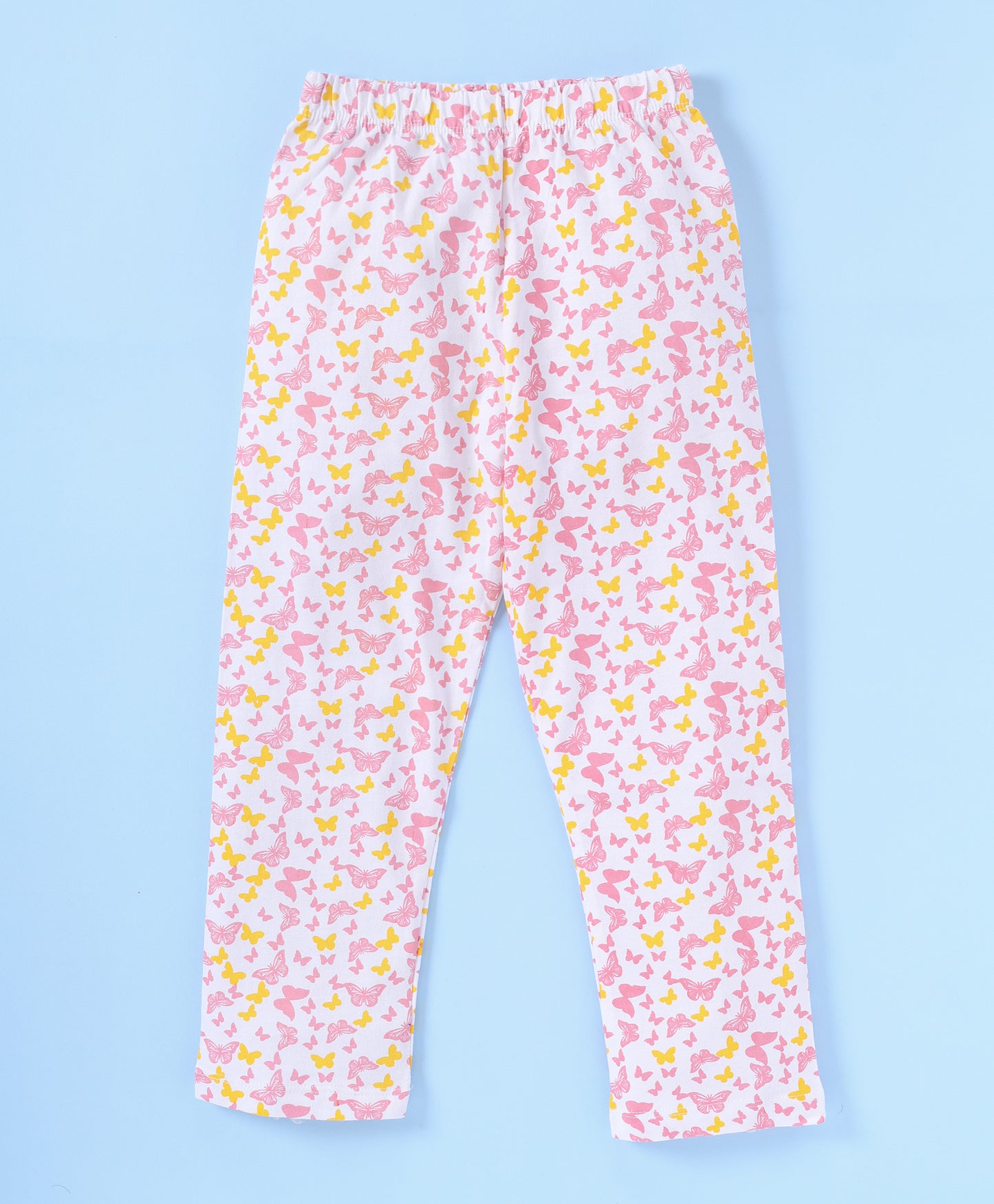 Pink Butterfly Printed Loungewear for Girls
