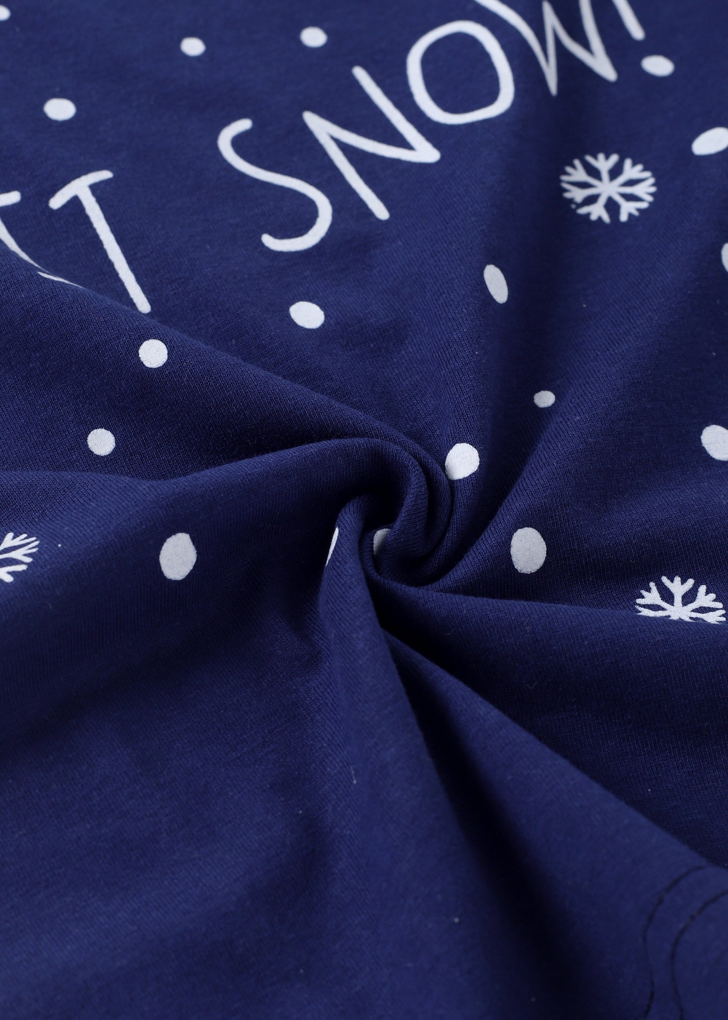 Blue Typography Printed Unisex Loungewear