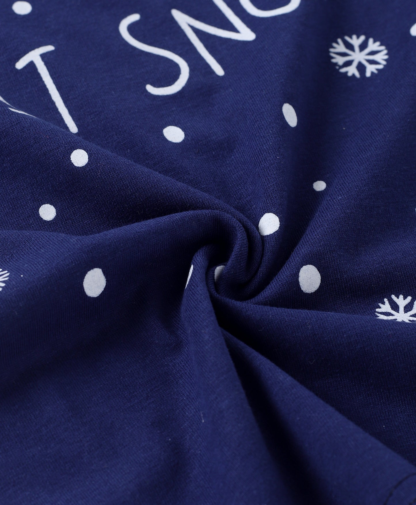Blue Typography Printed Unisex Loungewear