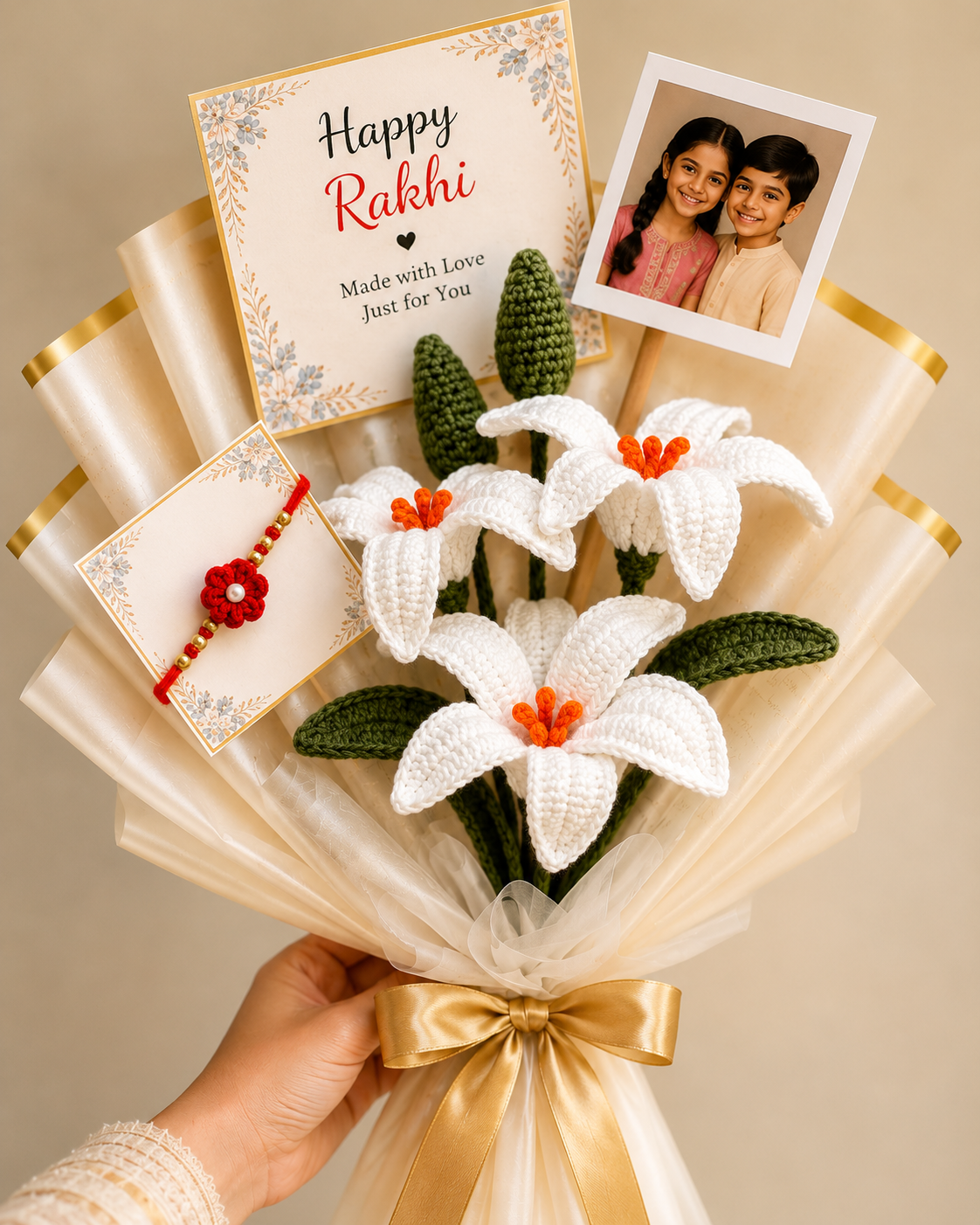 Rakhi Crochet Bouquet