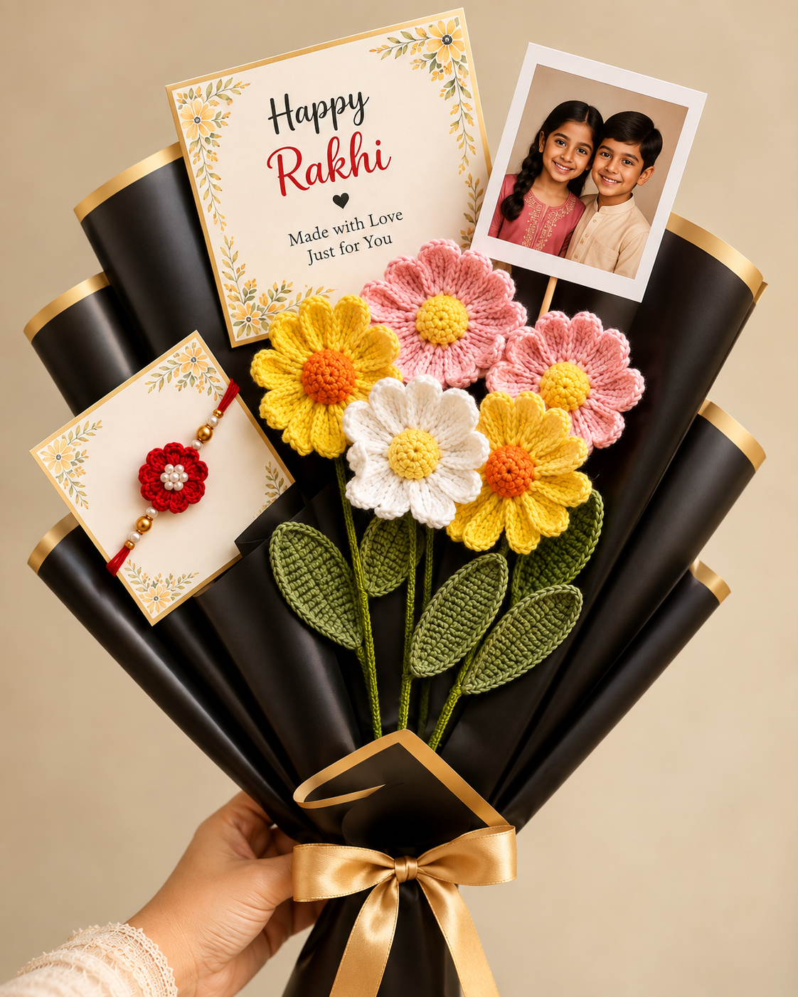 Rakhi Crochet Bouquet