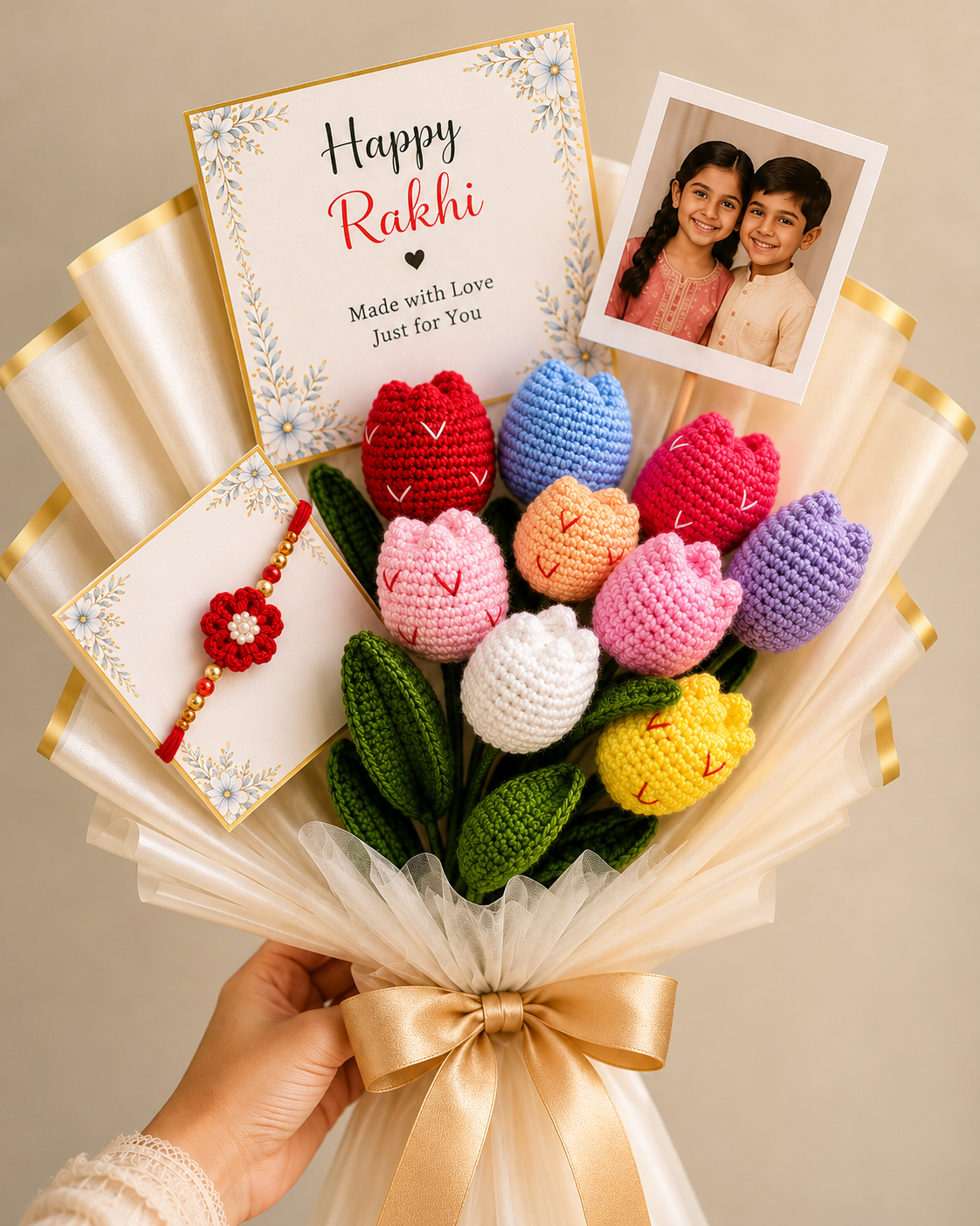 Rakhi Crochet Bouquet