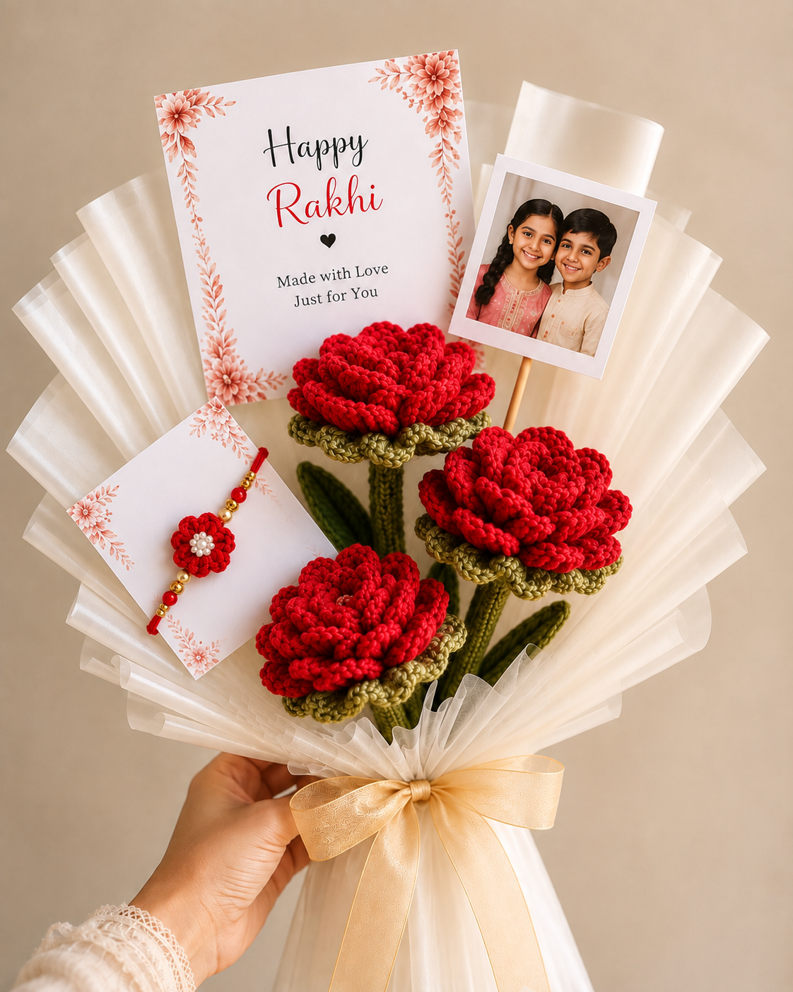 Rakhi Crochet Bouquet