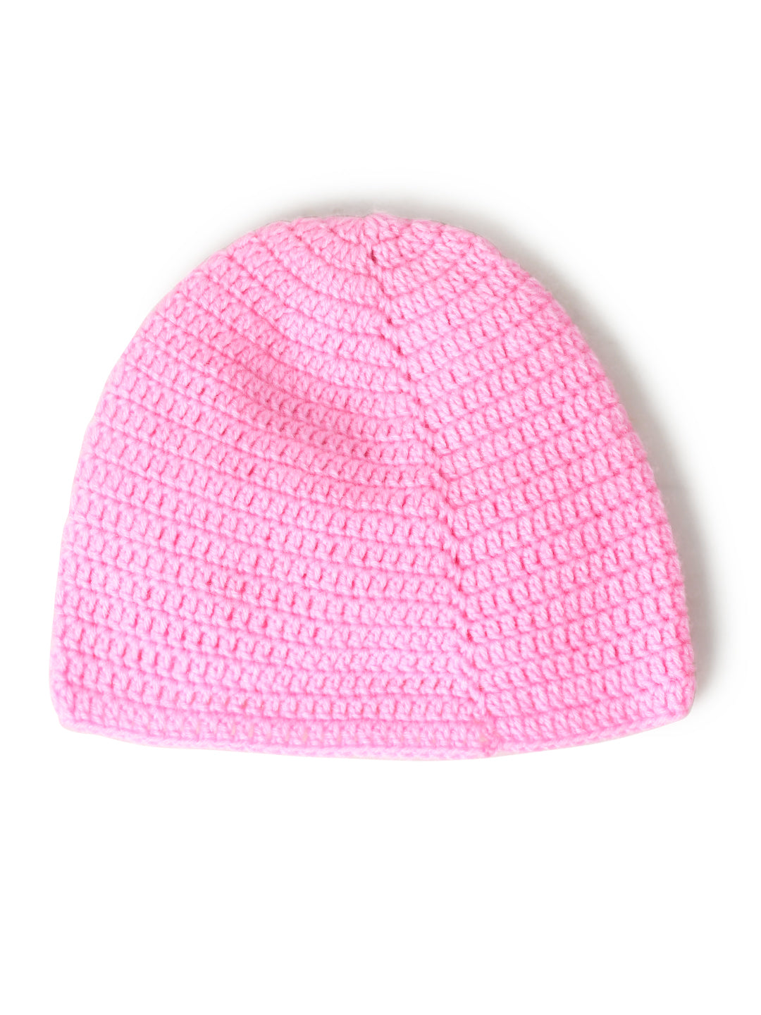 Pack of 2 White & Pink Woolen Cap for Kids