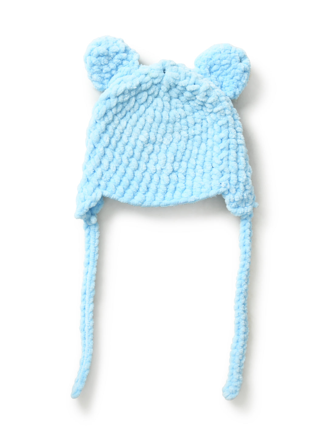 Pack of 2 Offwhite & Blue Woolen Cap for Kids