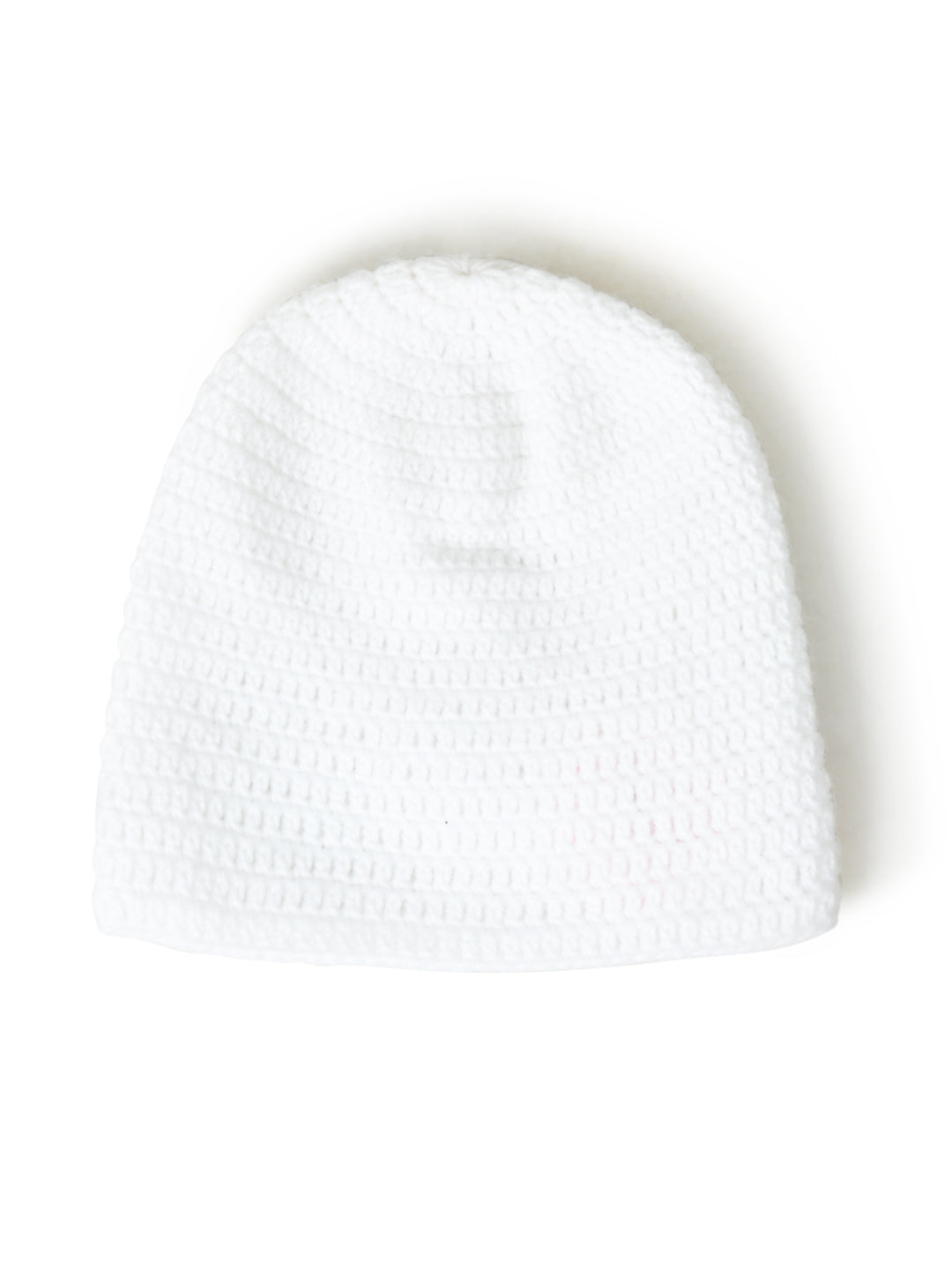 Pack of 2 White Soft Woolen Beanie Winter Warm Cap for Girls
