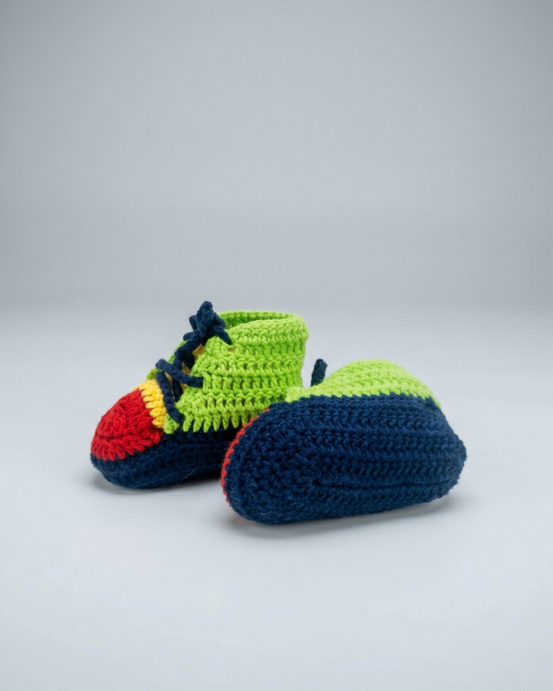 Multicolor Handmade Organic Cotton Joker Boots Shoes Booties for Kids