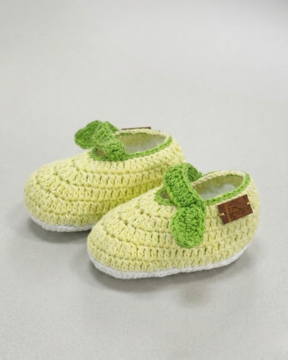 Multicolor Handmade Organic Cotton Booties for Kids