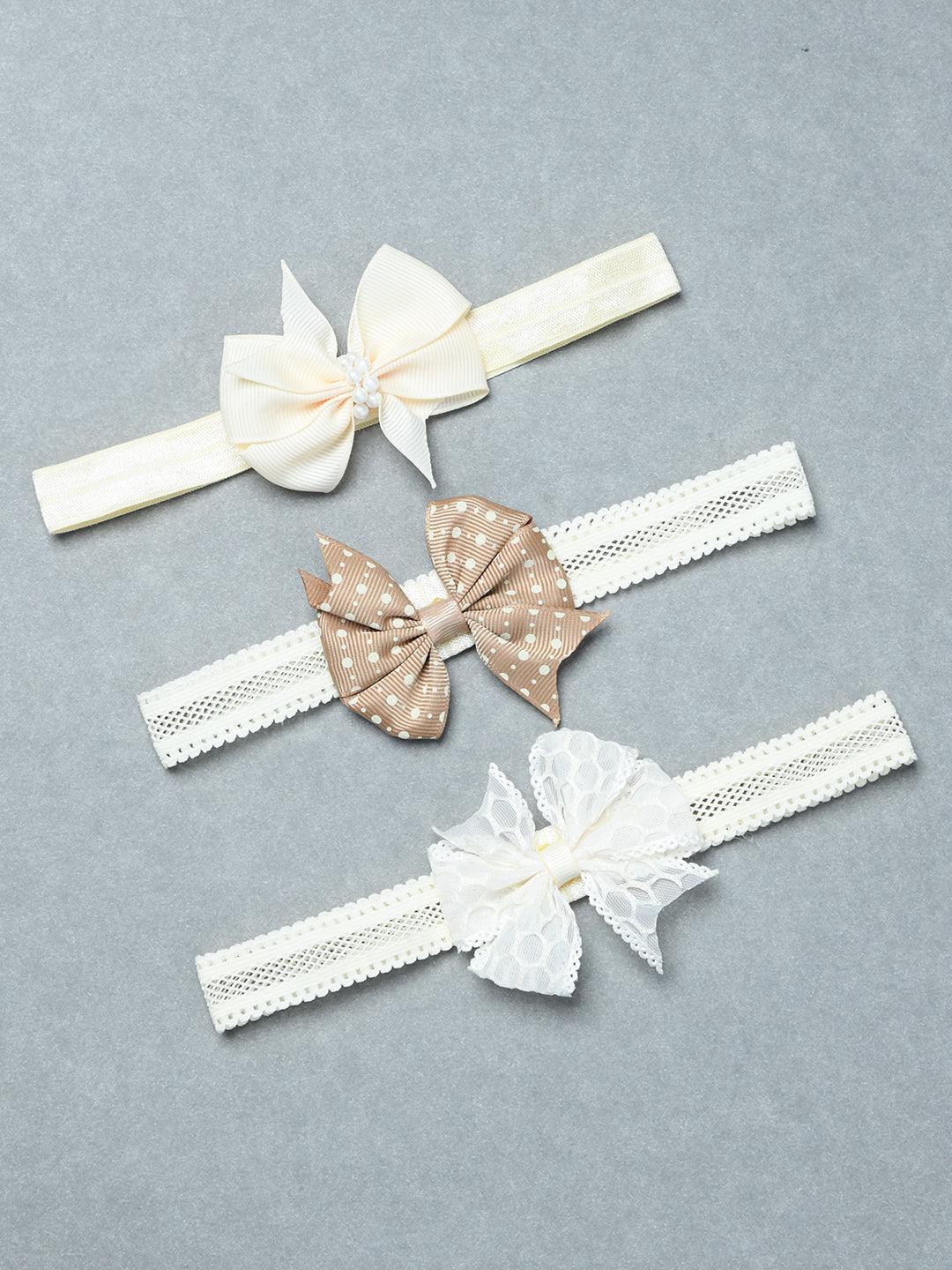 Pack of 3 Cute Baby Bow Headbands