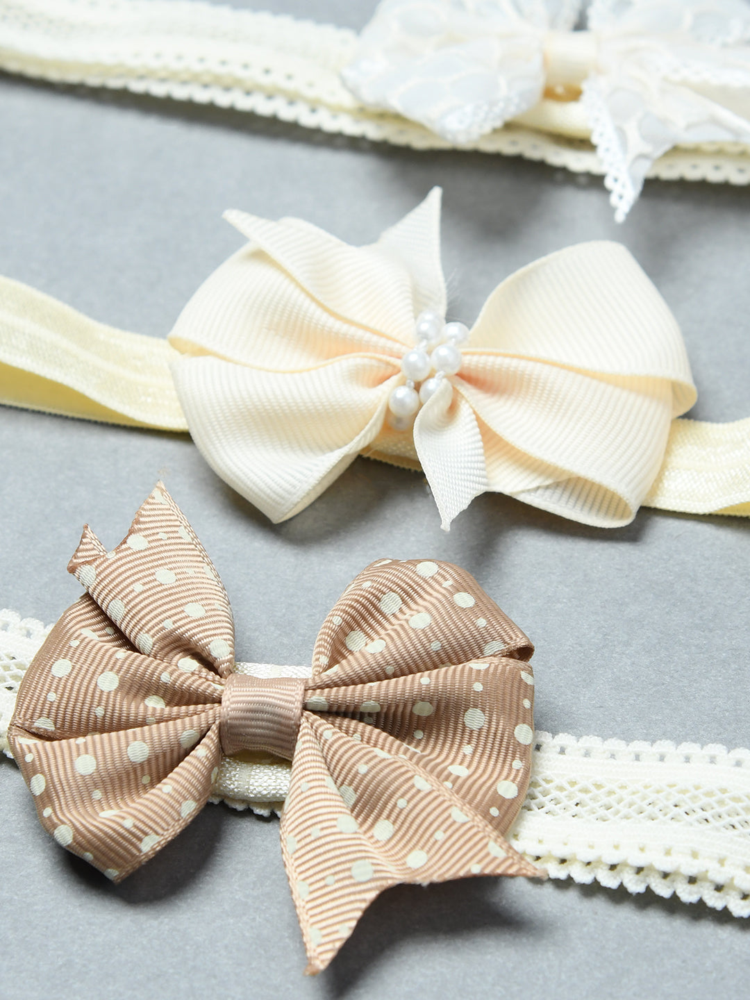 Pack of 3 Cute Baby Bow Headbands