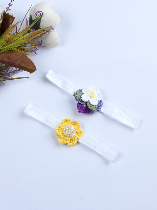 Pack Of 2 Floral Headbands - Multicolor