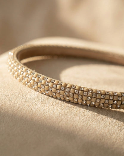 Classic Gold Slim Crystal Embellishment Hairband