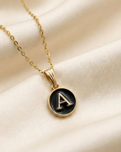 Initial Letter A Pendant With Chain