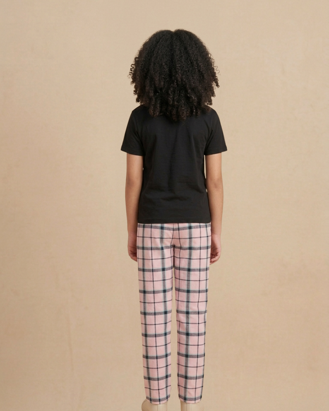 Typographic with Light Pink Checks