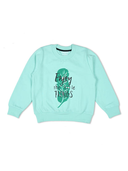 Green Fleece Unisex Sweatshirt for Kids