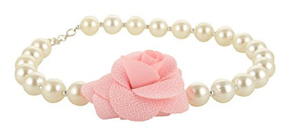 Rose Pink Pearl Necklace & Bracelet