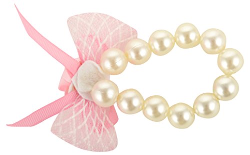 Funkrafts White and Pink Pearl Bracelet and Necklace for Girls (FUNCOMBO76, Pack of 2)