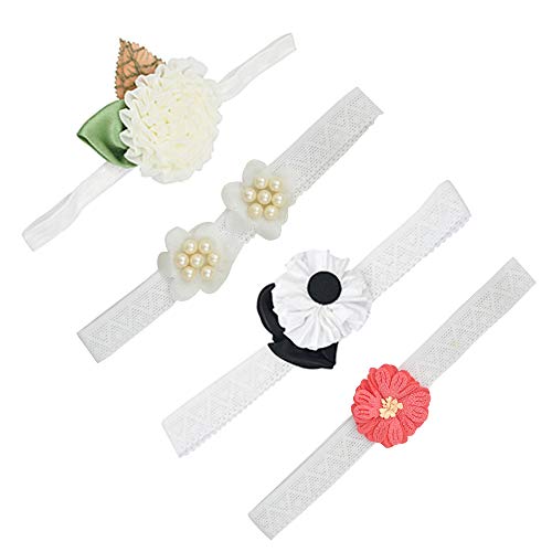 Multicolor Pack of 4 Beautiful Headbands for Baby Girl