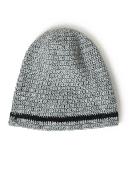 Grey Handmade Woolen Cap for Boys