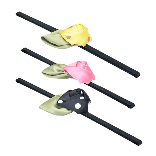 Pack of 3 Multicolor Chic & Sleek Headbands for Girls
